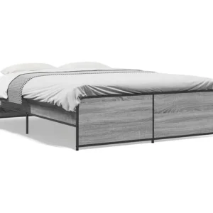 Estrutura cama 140x190 cm derivados de madeira/metal