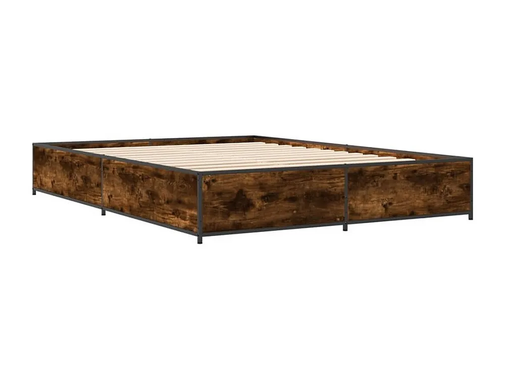 Estrutura de cama 140x200 cm derivados madeira/metal