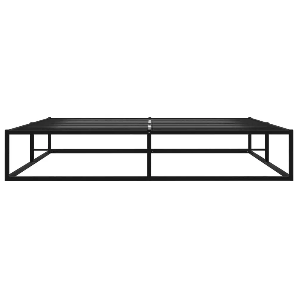 Estrutura de cama 140x200 cm metálico preto
