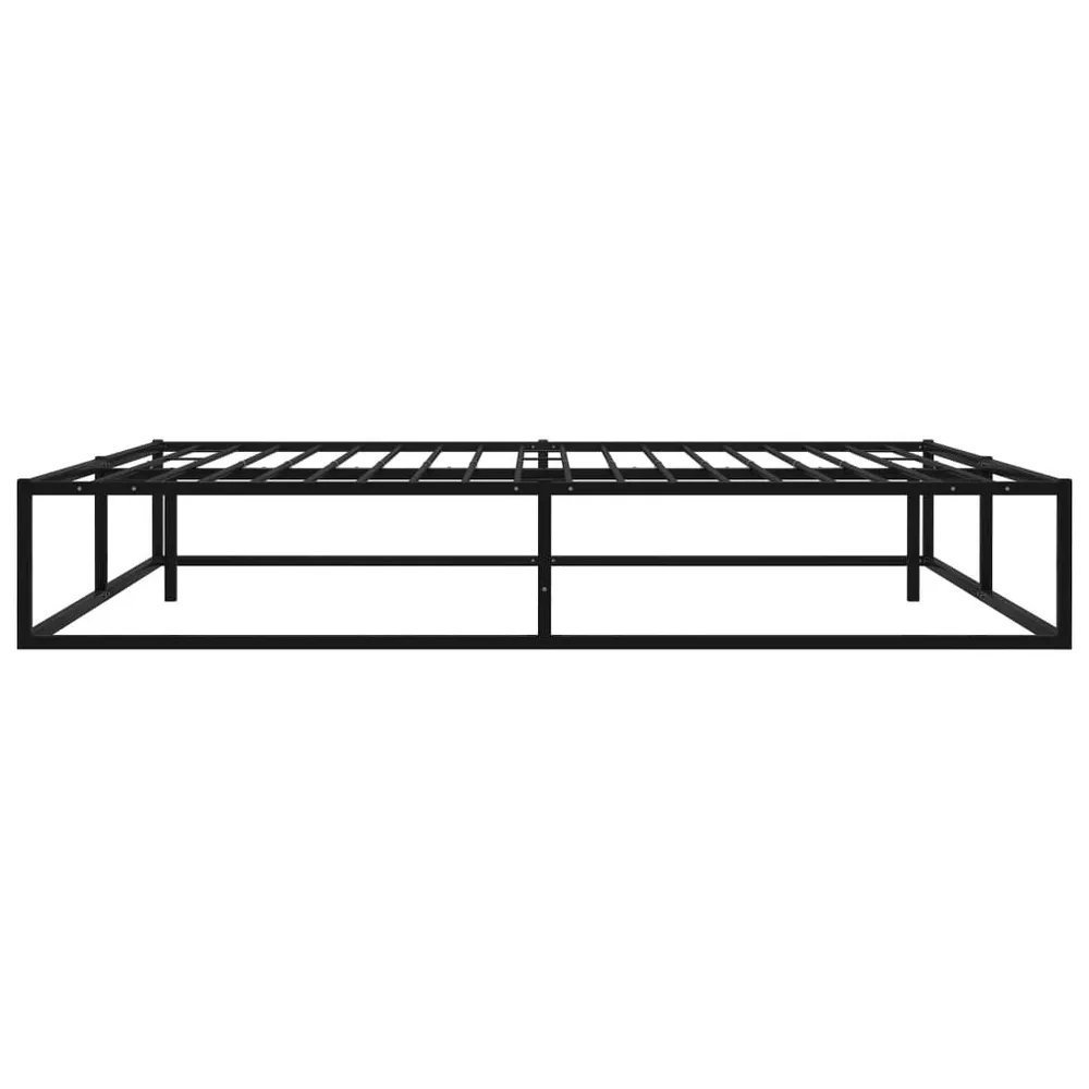 Estrutura de cama 140x200 cm metálico preto