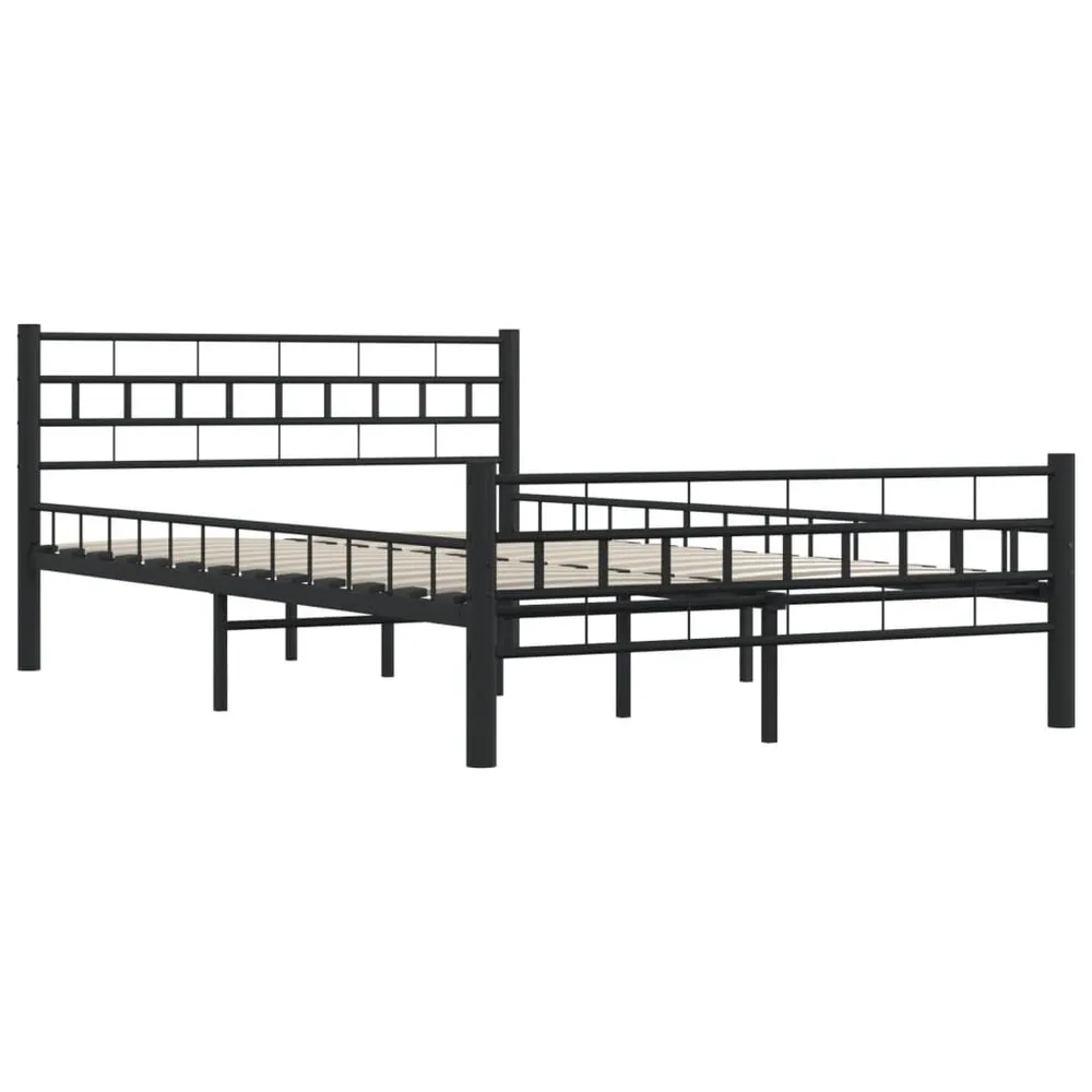 Estrutura de cama 140x200 cm ço preto