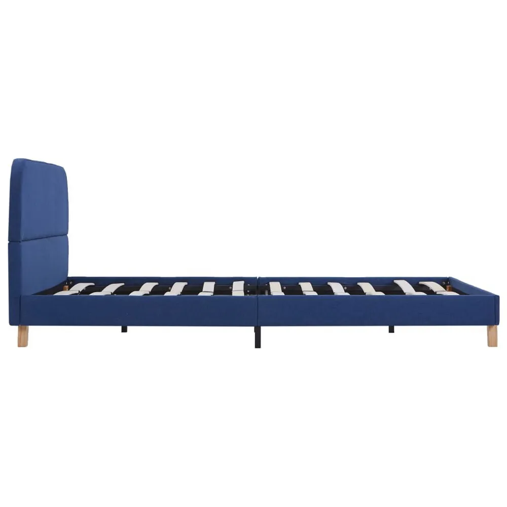 Estrutura de cama 140x200 cm tecido azul