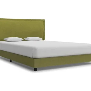 Estrutura de cama 140x200 cm tecido verde