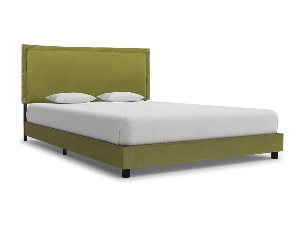Estrutura de cama 140x200 cm tecido verde