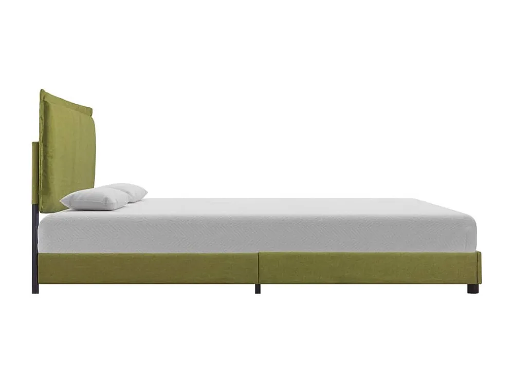 Estrutura de cama 140x200 cm tecido verde