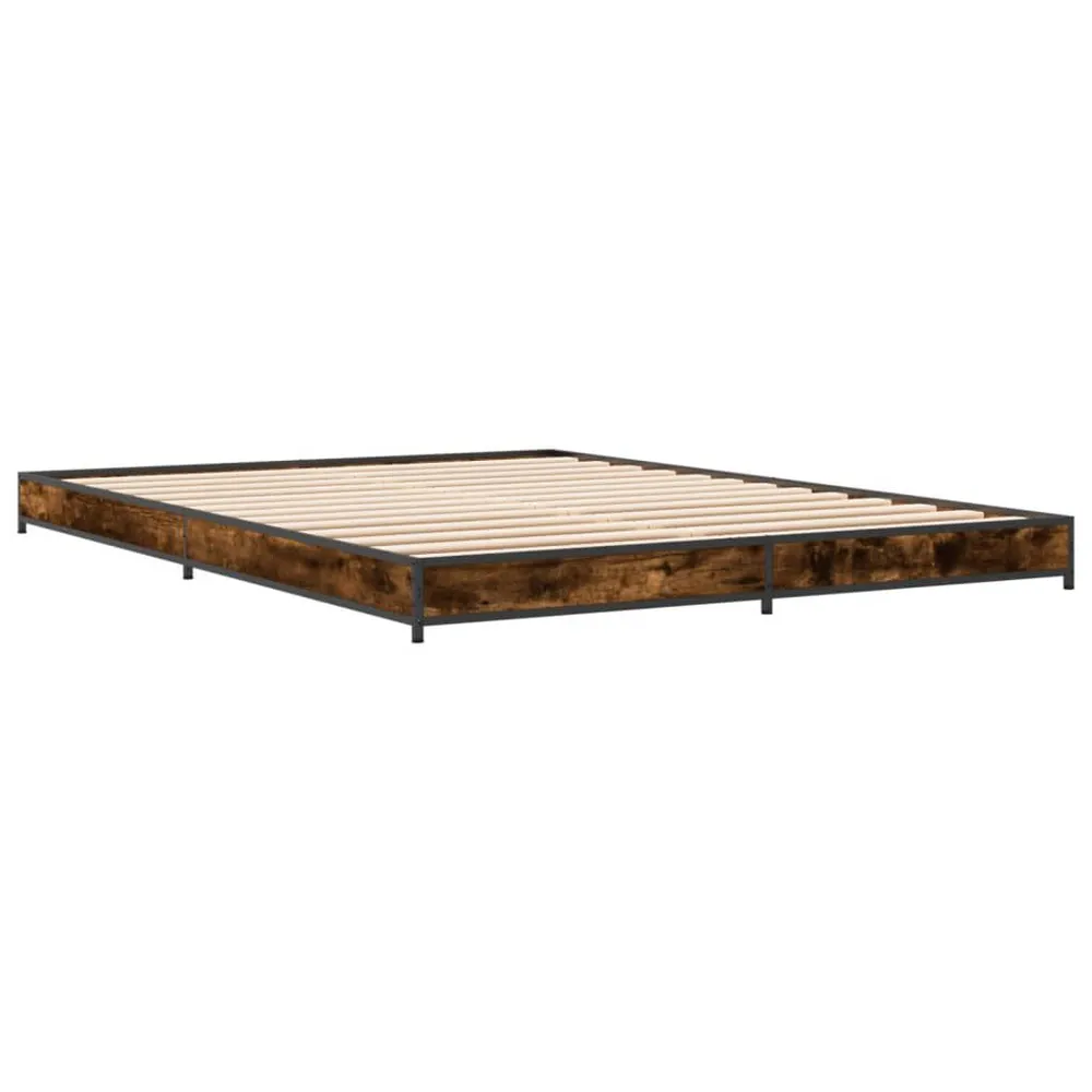 Estrutura de cama 150x200 cm derivados madeira/metal