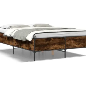 Estrutura de cama 160x200 cm derivados madeira/metal
