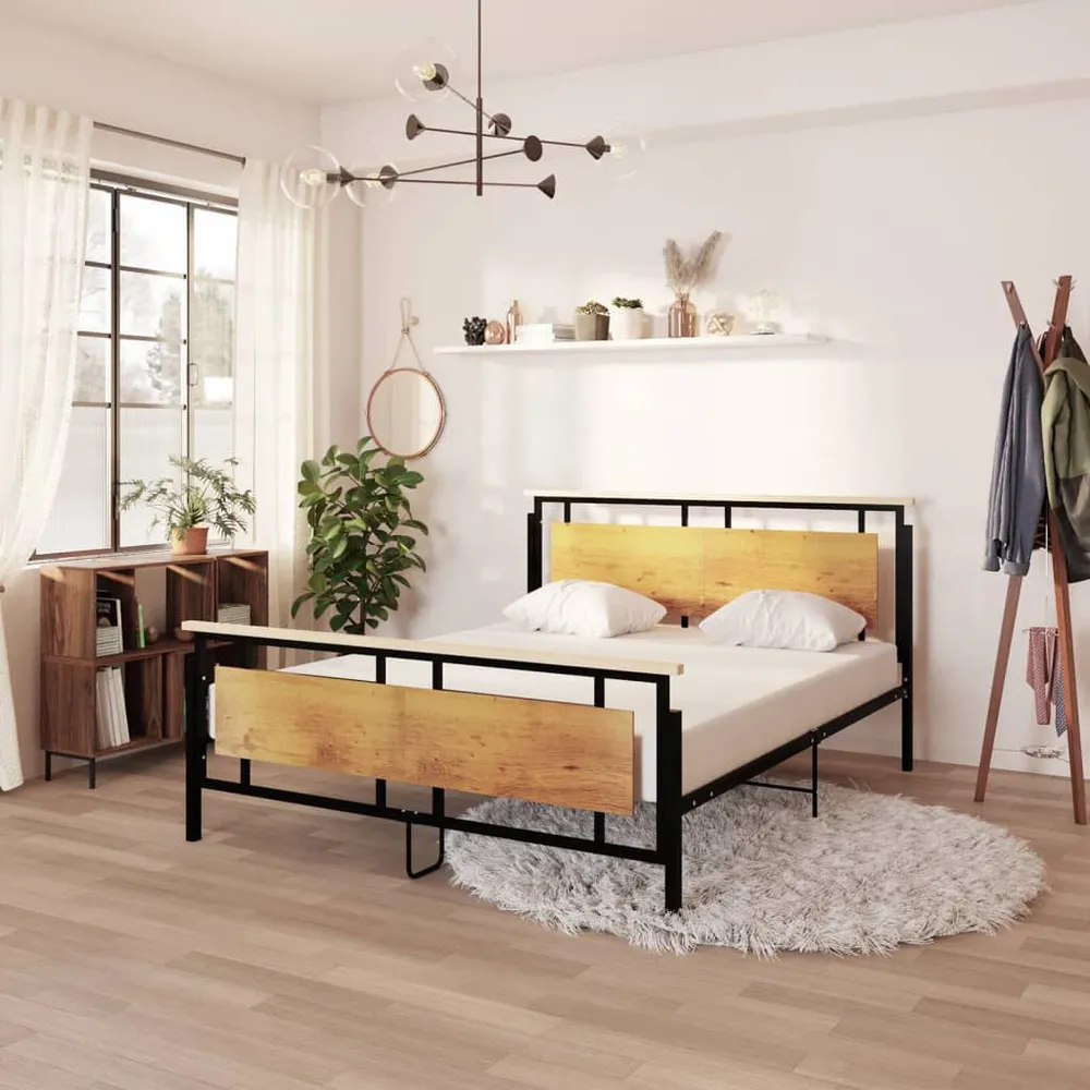 Estrutura de cama 160x200 cm metálico