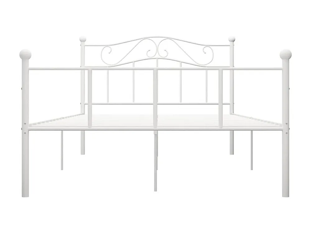 Estrutura de cama 160x200 cm metálico branco