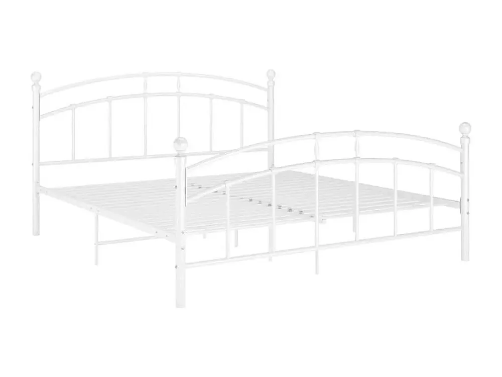 Estrutura de cama 160x200 cm metálico branco