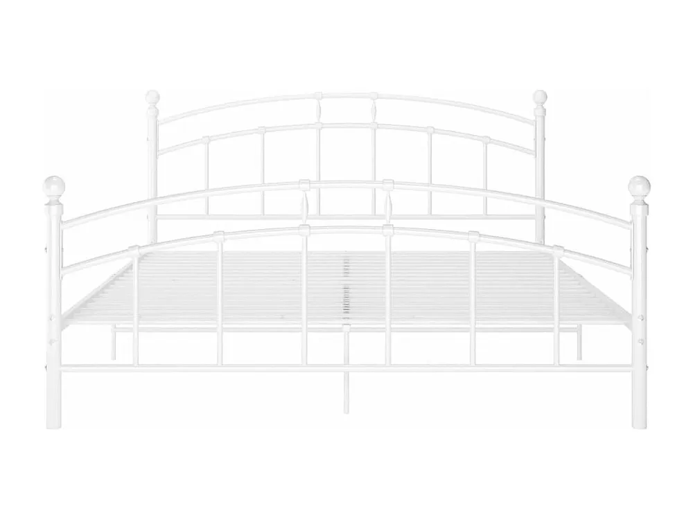 Estrutura de cama 160x200 cm metálico branco