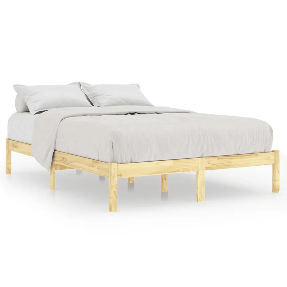 Estrutura de cama 160x200 cm pinho maciço