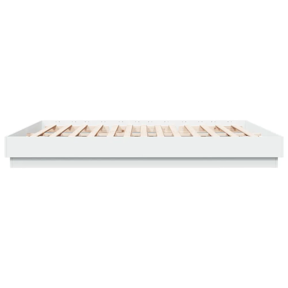 Estrutura de cama 180x200 cm derivados de madeira branco