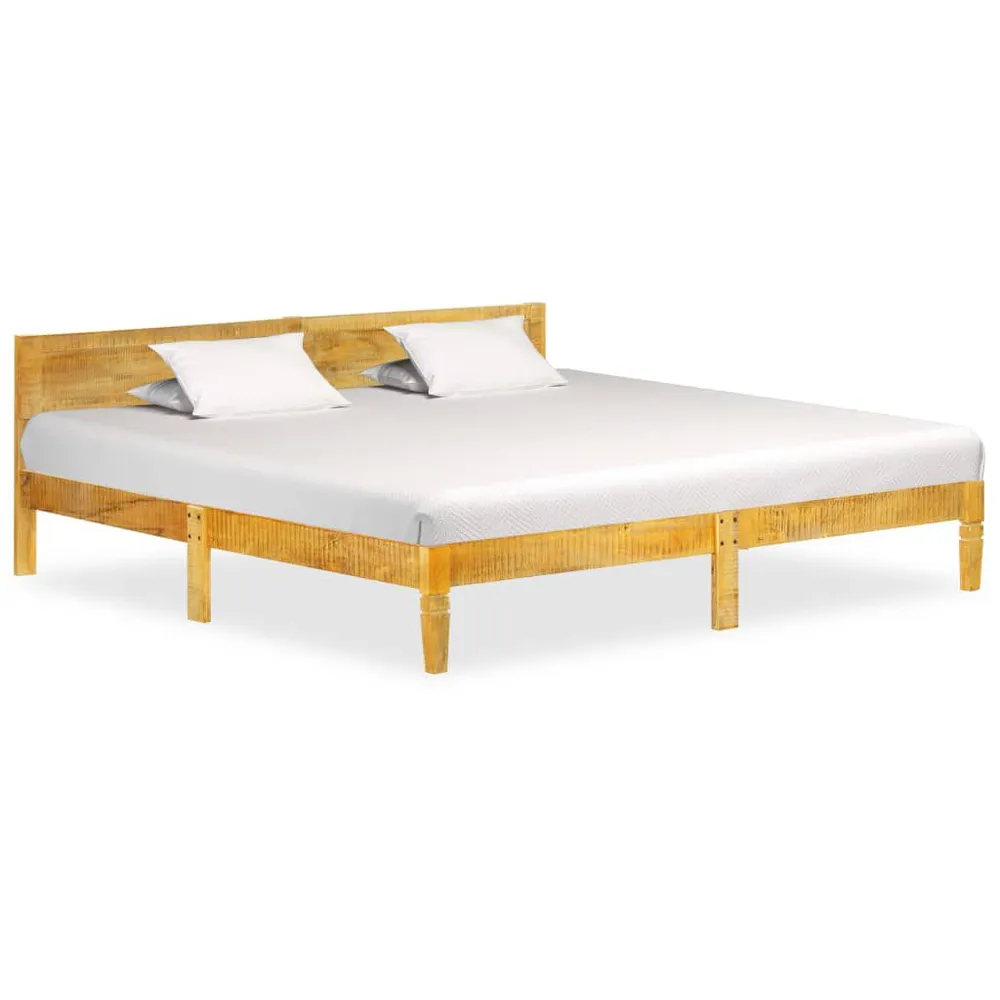Estrutura de cama 200 cm madeira de mangueira maciç