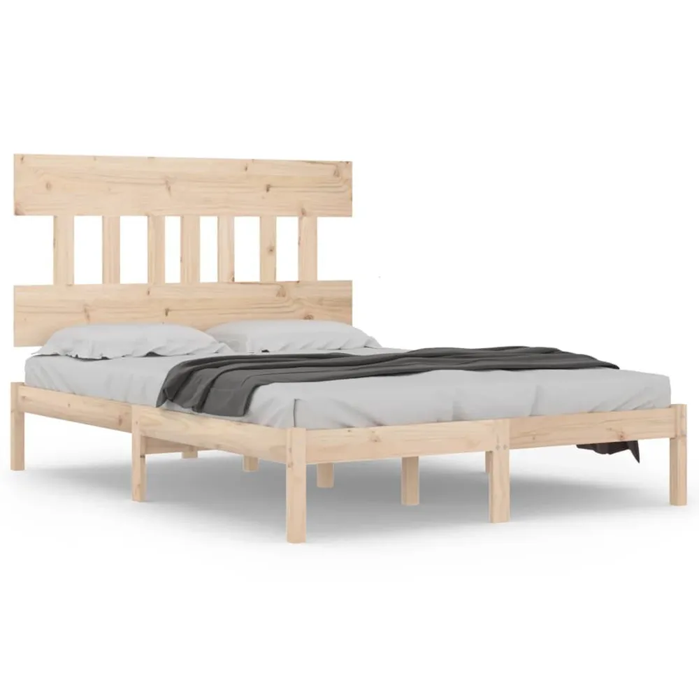 Estrutura de cama 200x200 cm madeira maciç