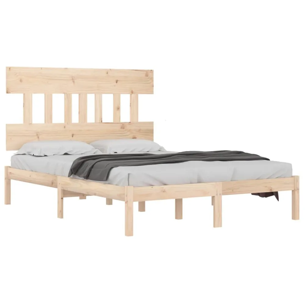 Estrutura de cama 200x200 cm madeira maciç