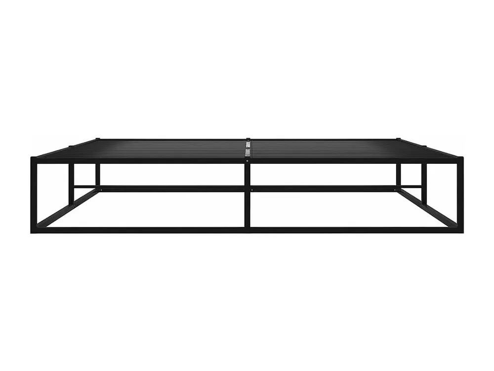 Estrutura de cama 200x200 cm metálico preto