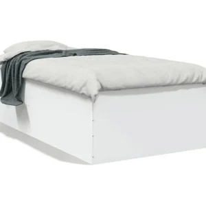 Estrutura de cama 90x190 cm derivados de madeira branco