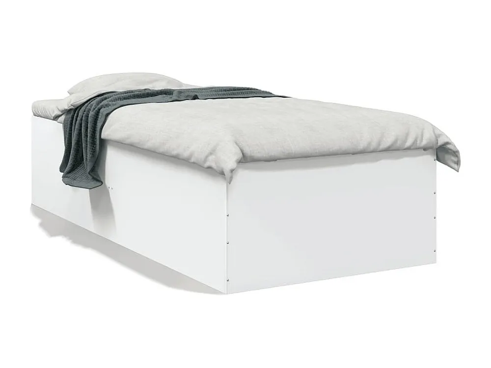 Estrutura de cama 90x190 cm derivados de madeira branco