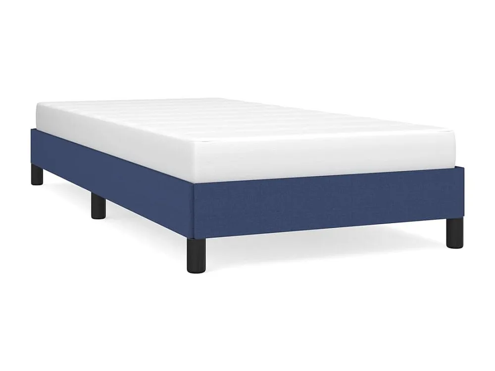 Estrutura de cama 90x190 cm tecido azul