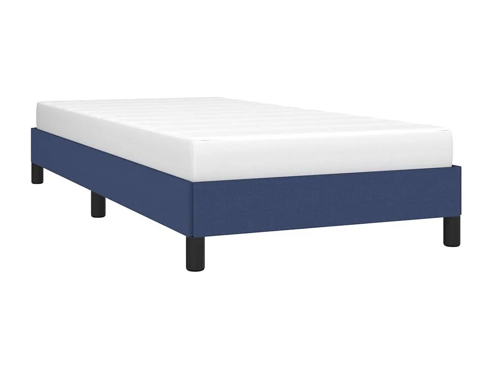 Estrutura de cama 90x190 cm tecido azul