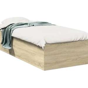 Estrutura de cama 90x190cm derivados de madeira carvalho sonoma