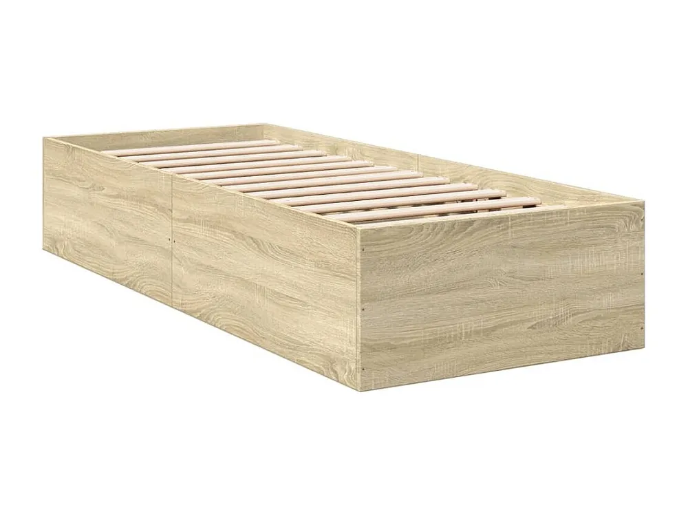 Estrutura de cama 90x190cm derivados de madeira carvalho sonoma