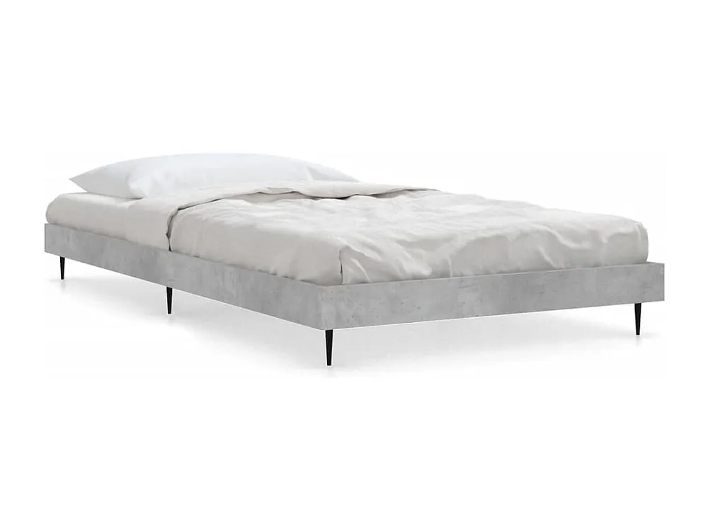 Estrutura de cama 90x200 cm derivados de madeira cinza sonoma