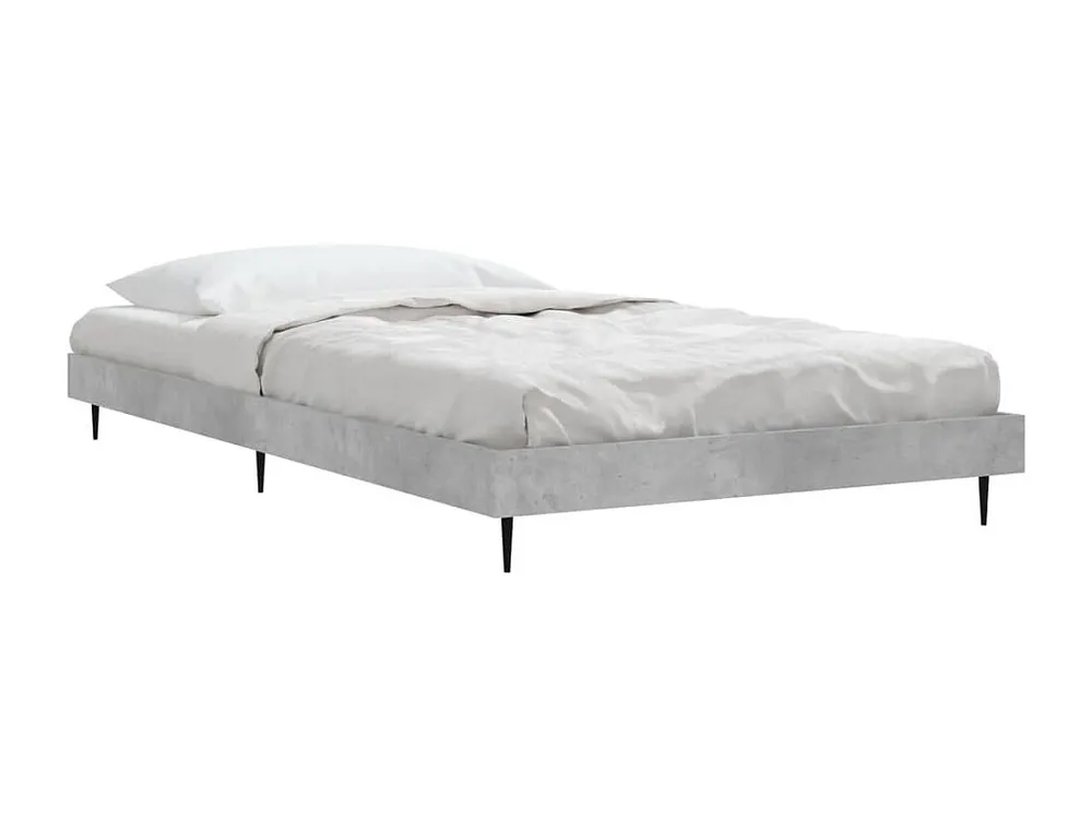 Estrutura de cama 90x200 cm derivados de madeira cinza sonoma
