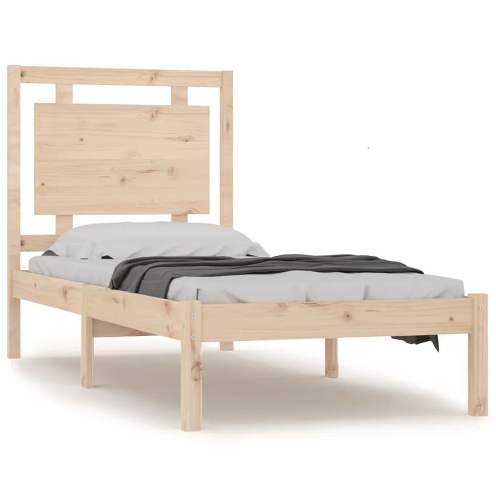 Estrutura de cama 90x200 cm madeira maciç
