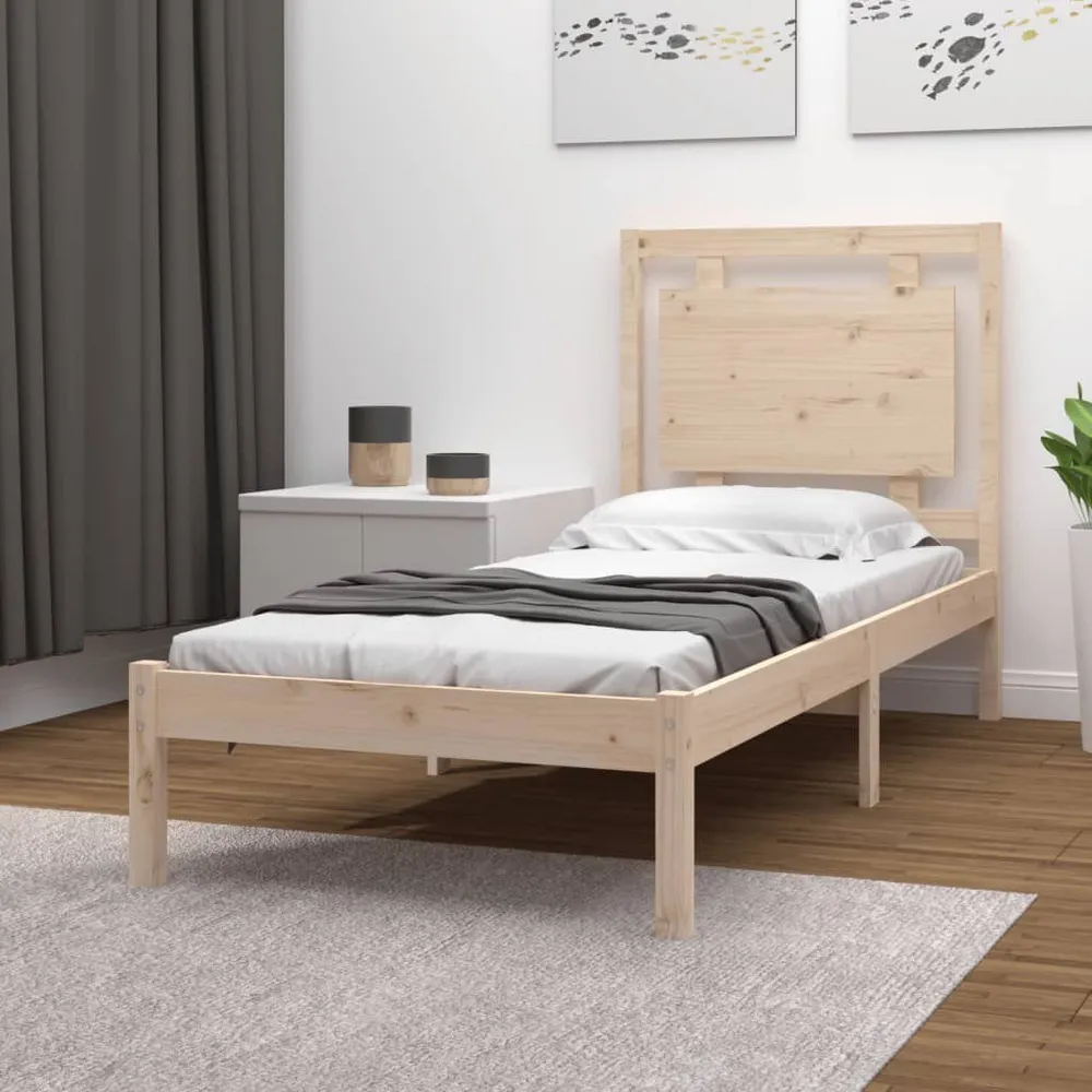 Estrutura de cama 90x200 cm madeira maciç