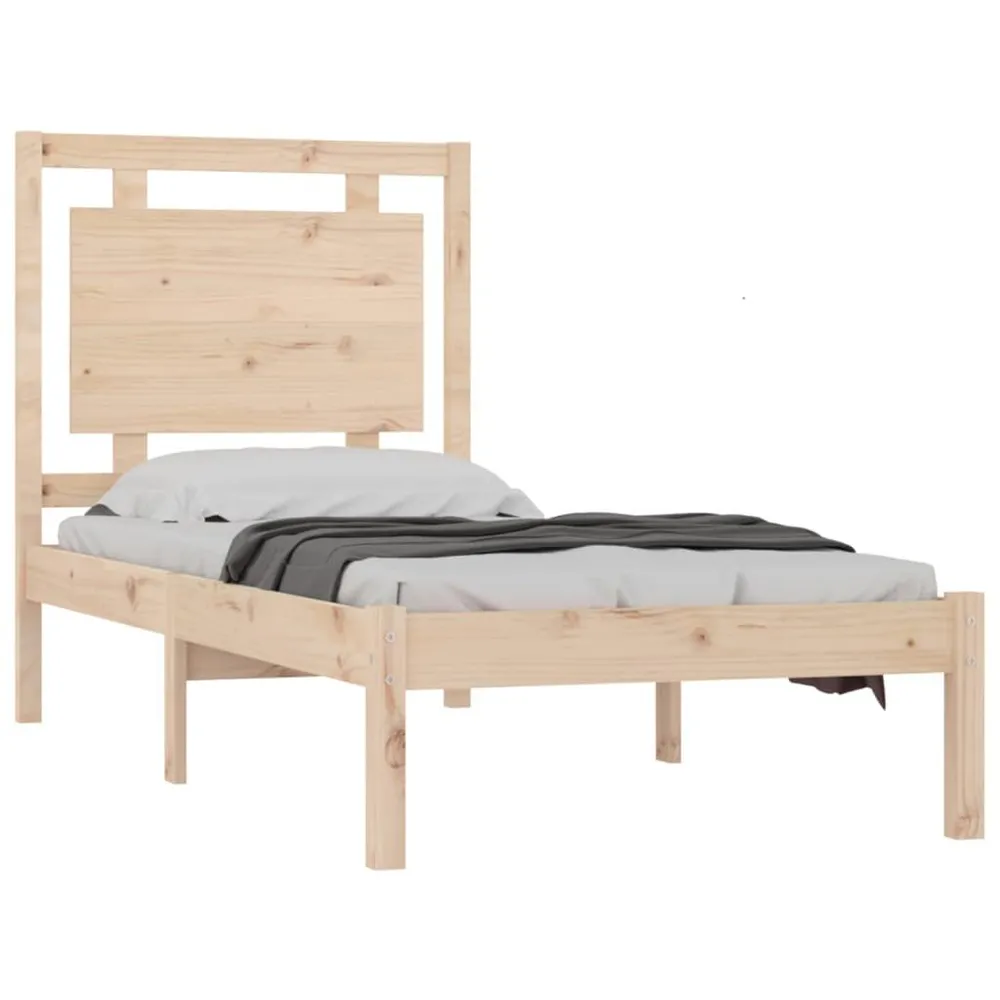 Estrutura de cama 90x200 cm madeira maciç