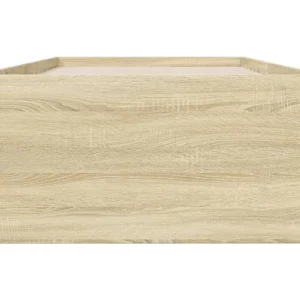Estrutura de cama 90x200cm derivados de madeira carvalho sonoma