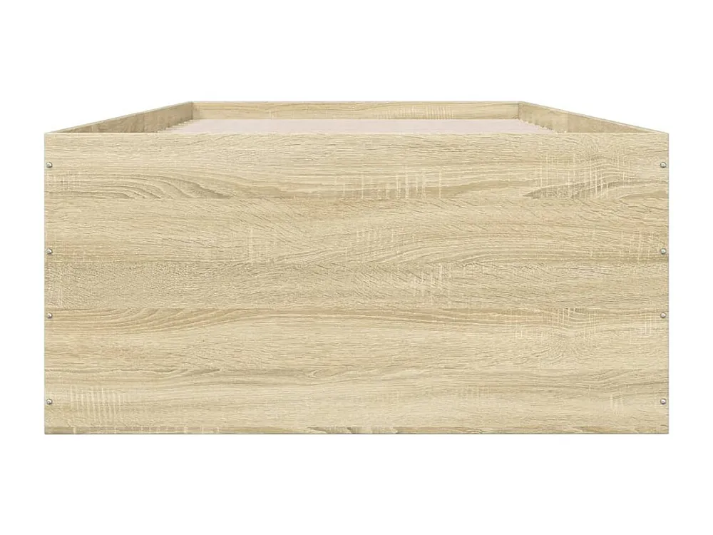 Estrutura de cama 90x200cm derivados de madeira carvalho sonoma