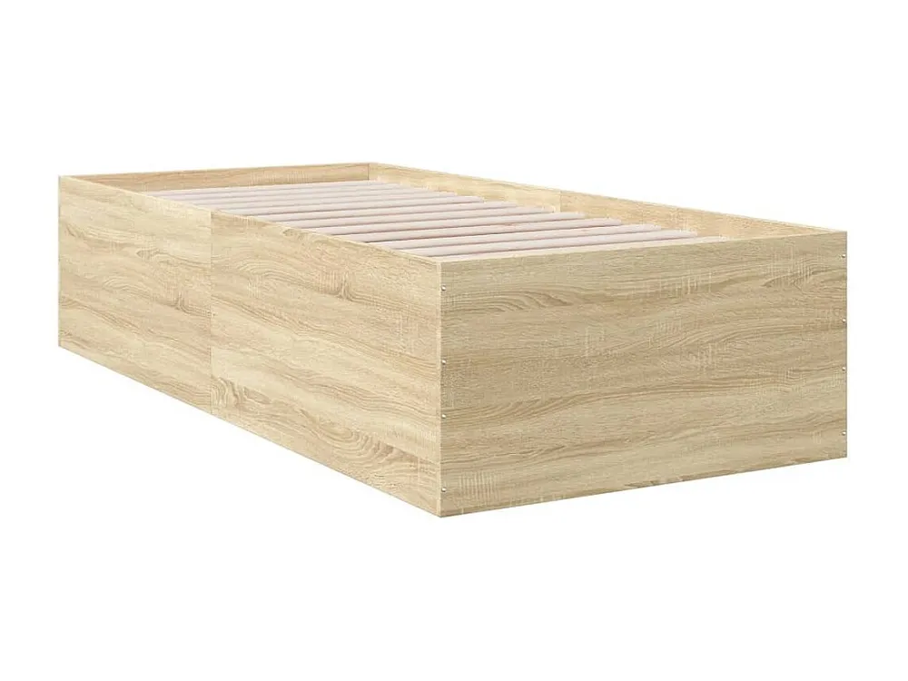 Estrutura de cama 90x200cm derivados de madeira carvalho sonoma