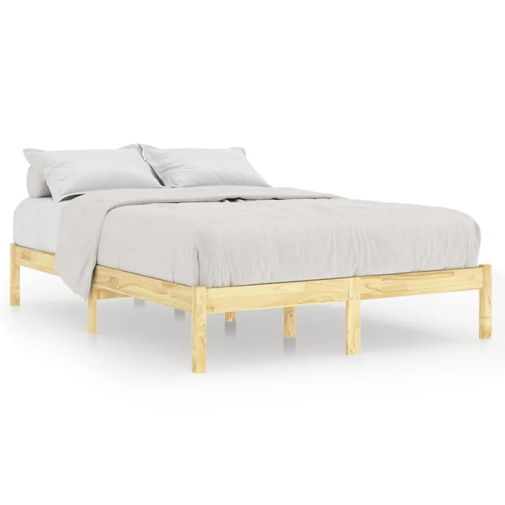Estrutura de cama king 150x200 cm madeira maciç