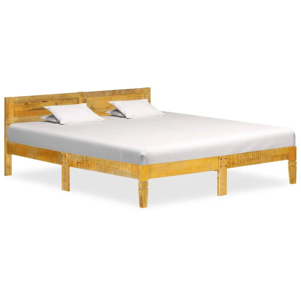Estrutura de cama em madeira de mangueira maciç 180 cm