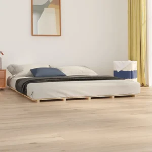 Estrutura de cama madeira de pinho maciç 180x200 cm