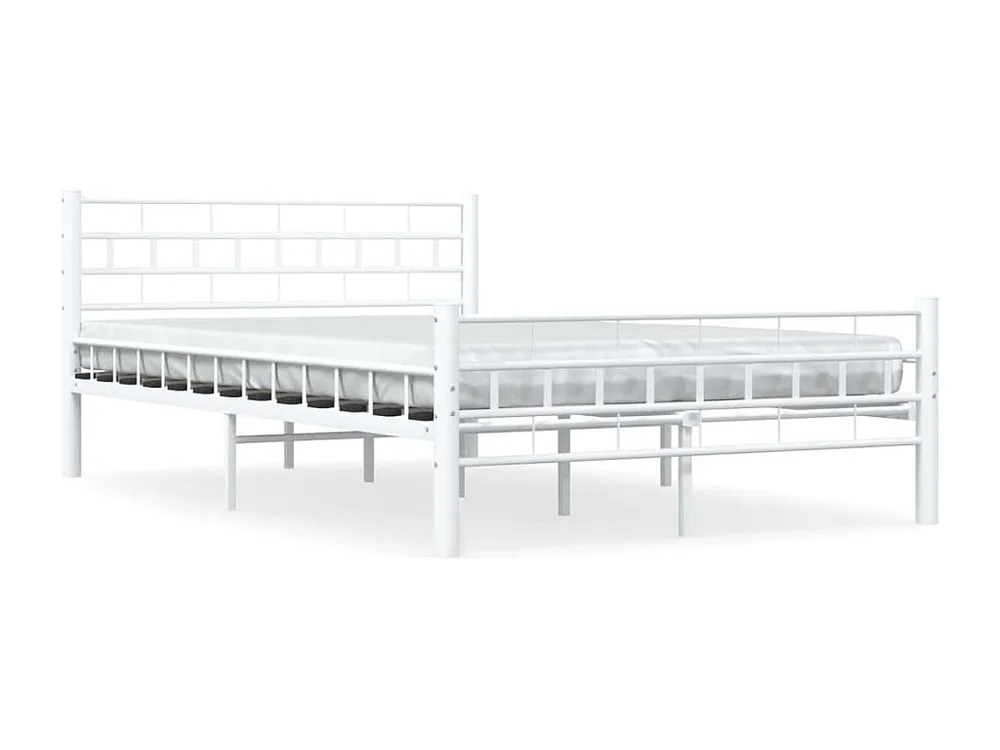 Estrutura de cama metálico 140x200 cm branco
