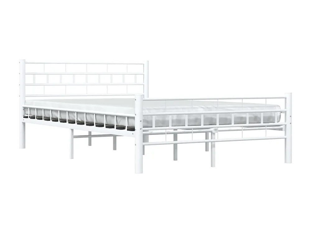 Estrutura de cama metálico 140x200 cm branco