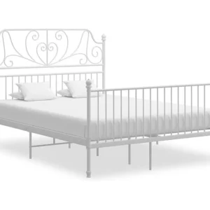 Estrutura de cama metálico 160x200 cm branco