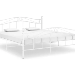 Estrutura de cama metálico 160x200 cm branco