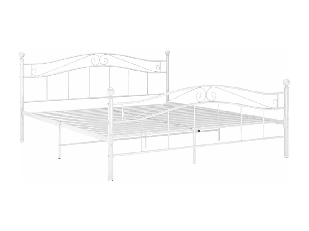 Estrutura de cama metálico 160x200 cm branco