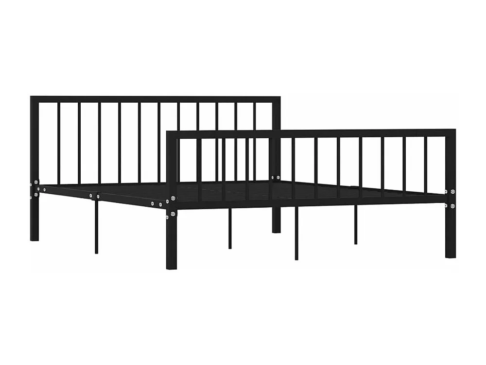 Estrutura de cama metálico 160x200 cm preto