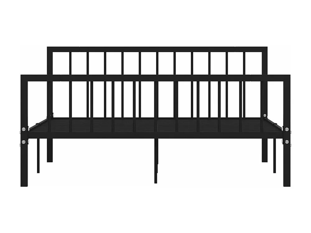 Estrutura de cama metálico 160x200 cm preto