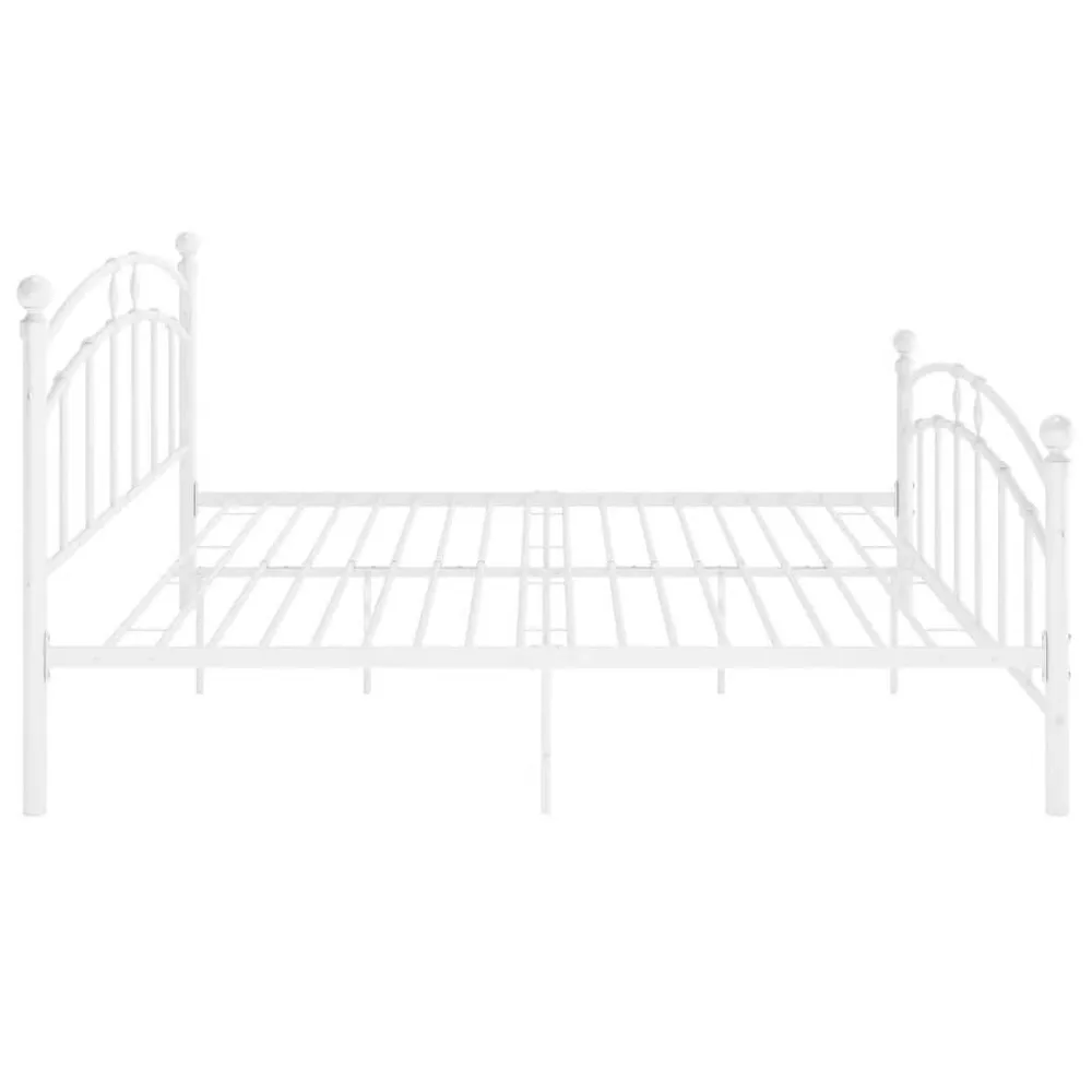 Estrutura de cama em metálico 180x200 cm branco