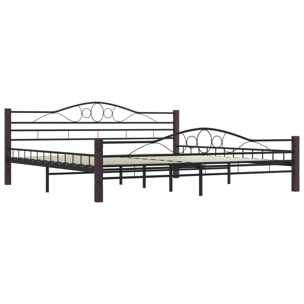 Estrutura de cama metálico 180x200 cm preto