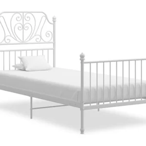 Estrutura de cama metálico 90x200 cm branco