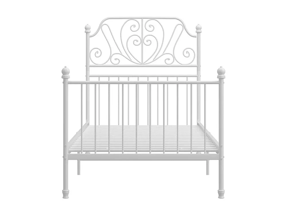 Estrutura de cama metálico 90x200 cm branco