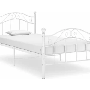 Estrutura de cama metálico 90x200 cm branco